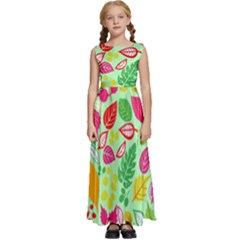 Kids  Satin Sleeveless Maxi Dress 