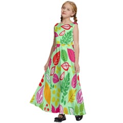 Kids  Satin Sleeveless Maxi Dress 