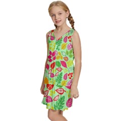 Kids  Sleeveless Tiered Mini Dress 