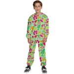 Flower Flora Floral Nature Pattern Seamless Kids  Sweatshirt set