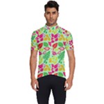 Flower Flora Floral Nature Pattern Seamless Men s Short Sleeve Cycling Jersey