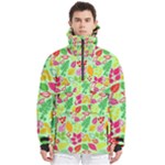 Flower Flora Floral Nature Pattern Seamless Men s Pullover Zip Ski and Snowboard Waterproof Breathable Jacket