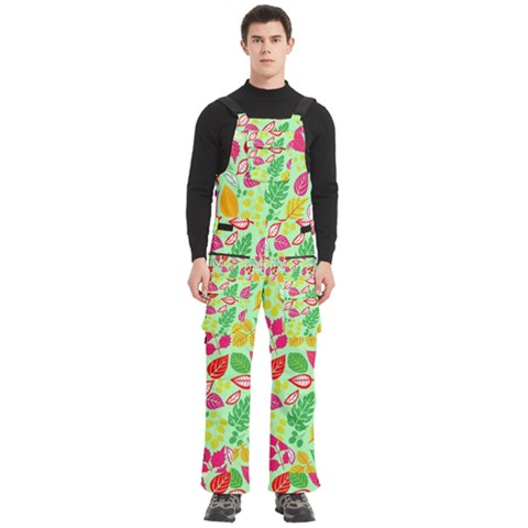 Flower Flora Floral Nature Pattern Seamless Men s Side Zip Front Pouch Ski And Snowboard Bib Pants	 from ArtsNow.com