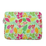 Flower Flora Floral Nature Pattern Seamless 13  Vertical Laptop Sleeve Case With Pocket