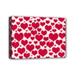 Hearts Valentine Pattern Seamless Mini Canvas 7  x 5  (Stretched)