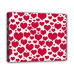 Hearts Valentine Pattern Seamless Canvas 10  x 8  (Stretched)