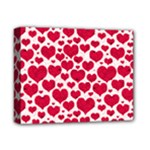 Hearts Valentine Pattern Seamless Deluxe Canvas 14  x 11  (Stretched)