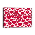 Hearts Valentine Pattern Seamless Deluxe Canvas 18  x 12  (Stretched)