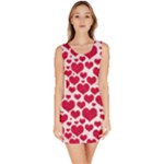 Hearts Valentine Pattern Seamless Bodycon Dress