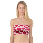 Hearts Valentine Pattern Seamless Bandeau Top