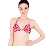 Hearts Valentine Pattern Seamless Classic Bikini Top