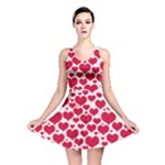 Hearts Valentine Pattern Seamless Reversible Skater Dress