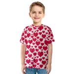 Hearts Valentine Pattern Seamless Kids  Sport Mesh T-Shirt