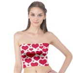 Hearts Valentine Pattern Seamless Tube Top