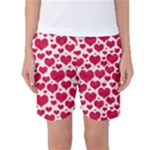 Hearts Valentine Pattern Seamless Women s Basketball Shorts