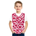 Hearts Valentine Pattern Seamless Kids  Basketball Tank Top