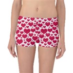 Hearts Valentine Pattern Seamless Boyleg Bikini Bottoms