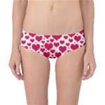 Hearts Valentine Pattern Seamless Classic Bikini Bottoms