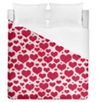 Hearts Valentine Pattern Seamless Duvet Cover (Queen Size)