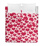 Hearts Valentine Pattern Seamless Duvet Cover Double Side (Full/ Double Size)