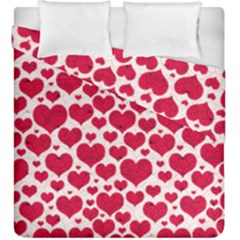 Hearts Valentine Pattern Seamless Duvet Cover Double Side (King Size) from ArtsNow.com