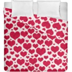 Hearts Valentine Pattern Seamless Duvet Cover Double Side (King Size)