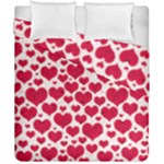 Hearts Valentine Pattern Seamless Duvet Cover Double Side (California King Size)