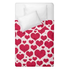 Hearts Valentine Pattern Seamless Duvet Cover Double Side (Single Size) from ArtsNow.com