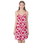 Hearts Valentine Pattern Seamless Camis Nightgown 