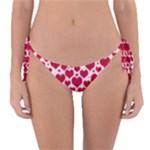 Hearts Valentine Pattern Seamless Reversible Bikini Bottoms