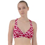 Hearts Valentine Pattern Seamless Sweetheart Sports Bra