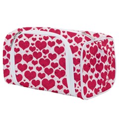 Hearts Valentine Pattern Seamless Toiletries Pouch from ArtsNow.com