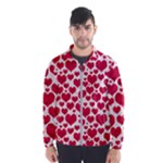 Hearts Valentine Pattern Seamless Men s Windbreaker