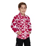 Hearts Valentine Pattern Seamless Kids  Windbreaker