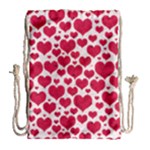 Hearts Valentine Pattern Seamless Drawstring Bag (Large)