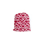 Hearts Valentine Pattern Seamless Drawstring Pouch (XS)