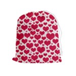 Hearts Valentine Pattern Seamless Drawstring Pouch (XL)