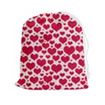 Hearts Valentine Pattern Seamless Drawstring Pouch (2XL)