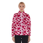 Hearts Valentine Pattern Seamless Women s Bomber Jacket