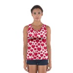 Hearts Valentine Pattern Seamless Sport Tank Top 