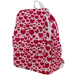 Hearts Valentine Pattern Seamless Top Flap Backpack