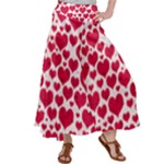 Hearts Valentine Pattern Seamless Women s Satin Palazzo Pants