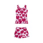 Hearts Valentine Pattern Seamless Kids  Boyleg Swimsuit