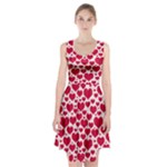 Hearts Valentine Pattern Seamless Racerback Midi Dress