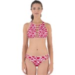 Hearts Valentine Pattern Seamless Perfectly Cut Out Bikini Set