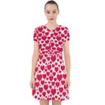 Hearts Valentine Pattern Seamless Adorable in Chiffon Dress