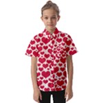 Hearts Valentine Pattern Seamless Kids  Short Sleeve Shirt