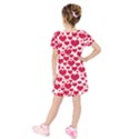 Kids  Short Sleeve Velvet Dress 