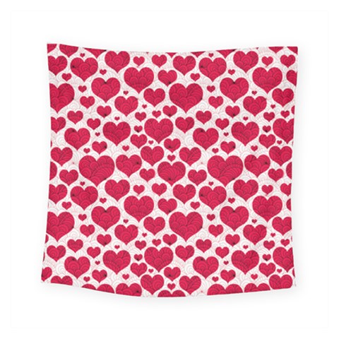 Hearts Valentine Pattern Seamless Square Tapestry (Small) from ArtsNow.com