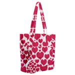 Hearts Valentine Pattern Seamless Everyday Shoulder Bag with Pouch Bag